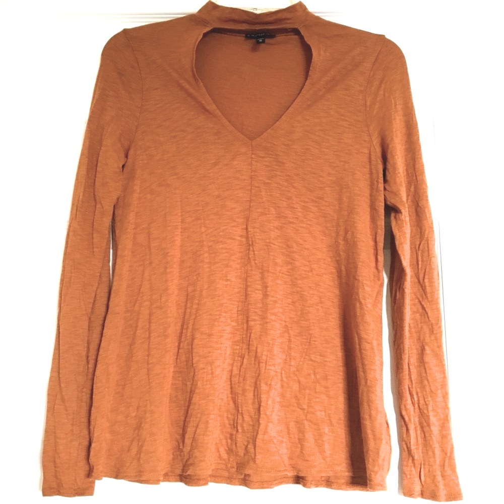 EXPRESS CHOKER NECK TEE XS